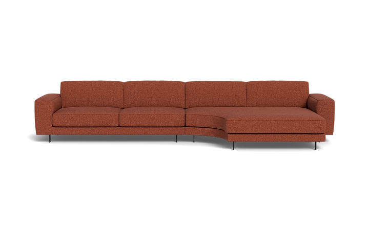 Samba Day sofa med rund chaiselong med Rio arm